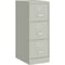Lorell Fortress Series 3-Drawer Vertical File Cabinet, 15" x 22" x 40.2", Gray LLR42298 - alternate 1